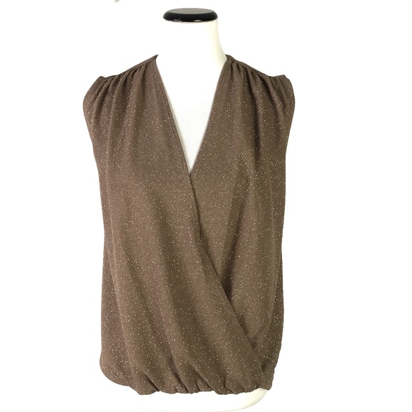 Alice + Olivia Tops - Alice + Olivia Lilah Crossover Hi-Low Blouse #1944